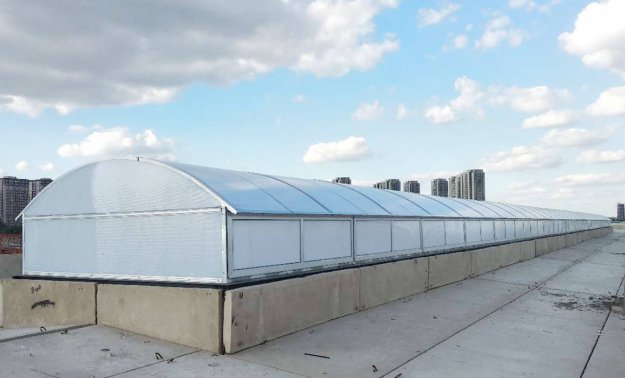 圓拱側開式排煙天窗